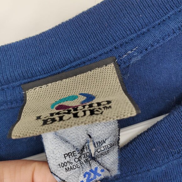 Vintage Liquid Blue The Who Long Live Rock Red and Blue Tie Dye Graphic Shirt 2X - Picture 4 of 10